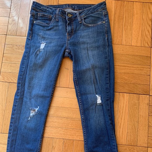 ZARA low waisted ripped Jeans - Picture 1 of 5